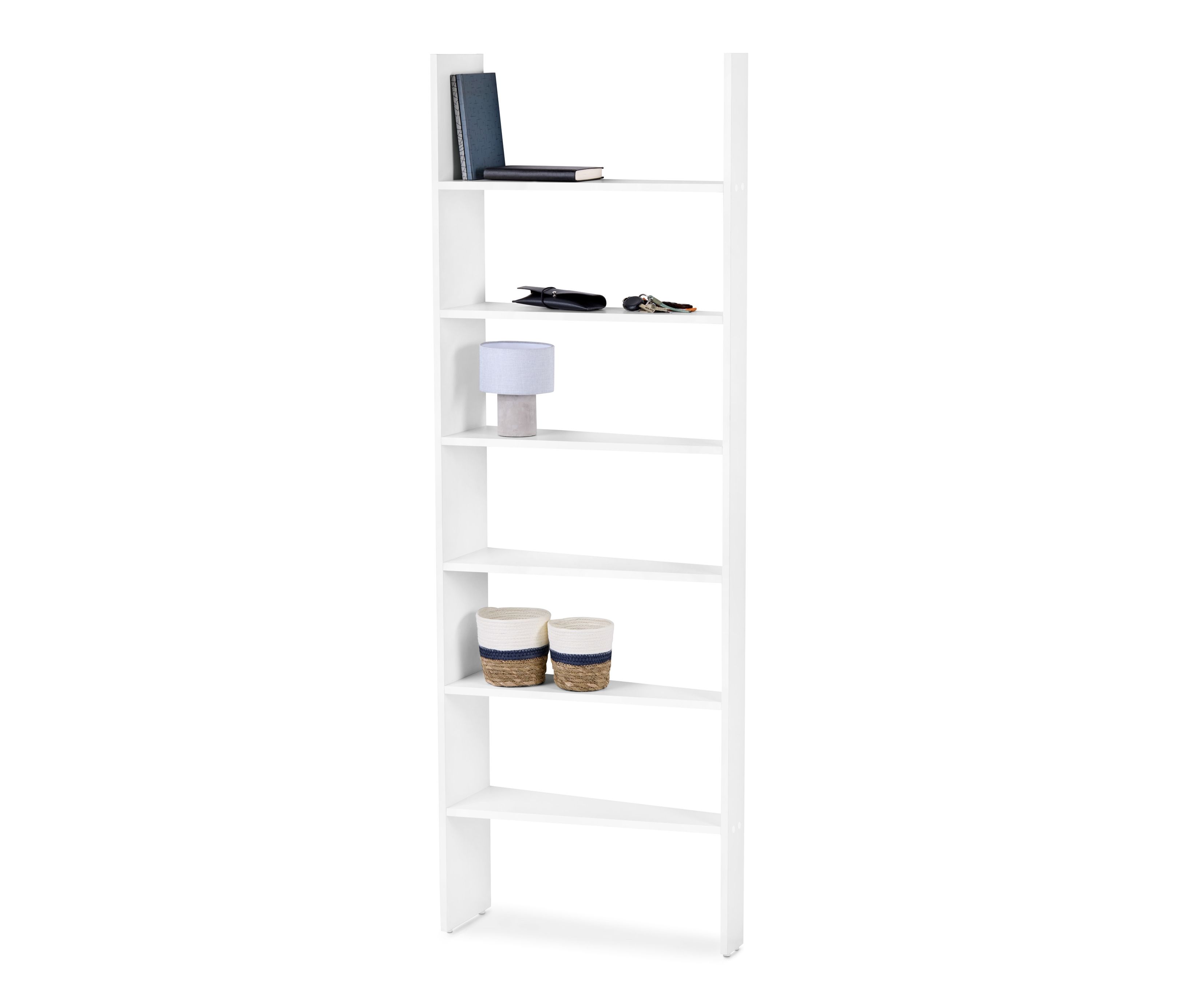 Tchibo - Türregal - 60x19,5x180,5cm - weiß - Holz