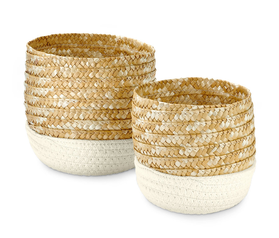 Zwei Aufbewahrungskörbe.