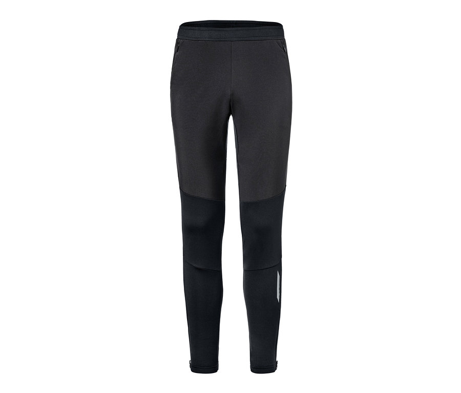 Schwarze Windprotection-Sporttight.