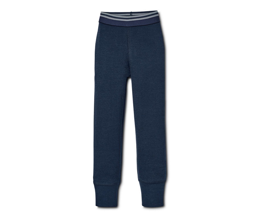2 Paar lange blaue Unterhosen.
