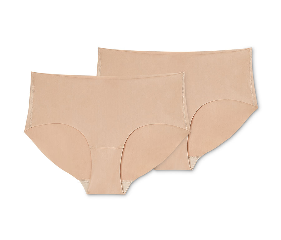 Zwei beige Magic-Cut-Pantys.