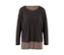 Braunes 2-in-1-Sportshirt.