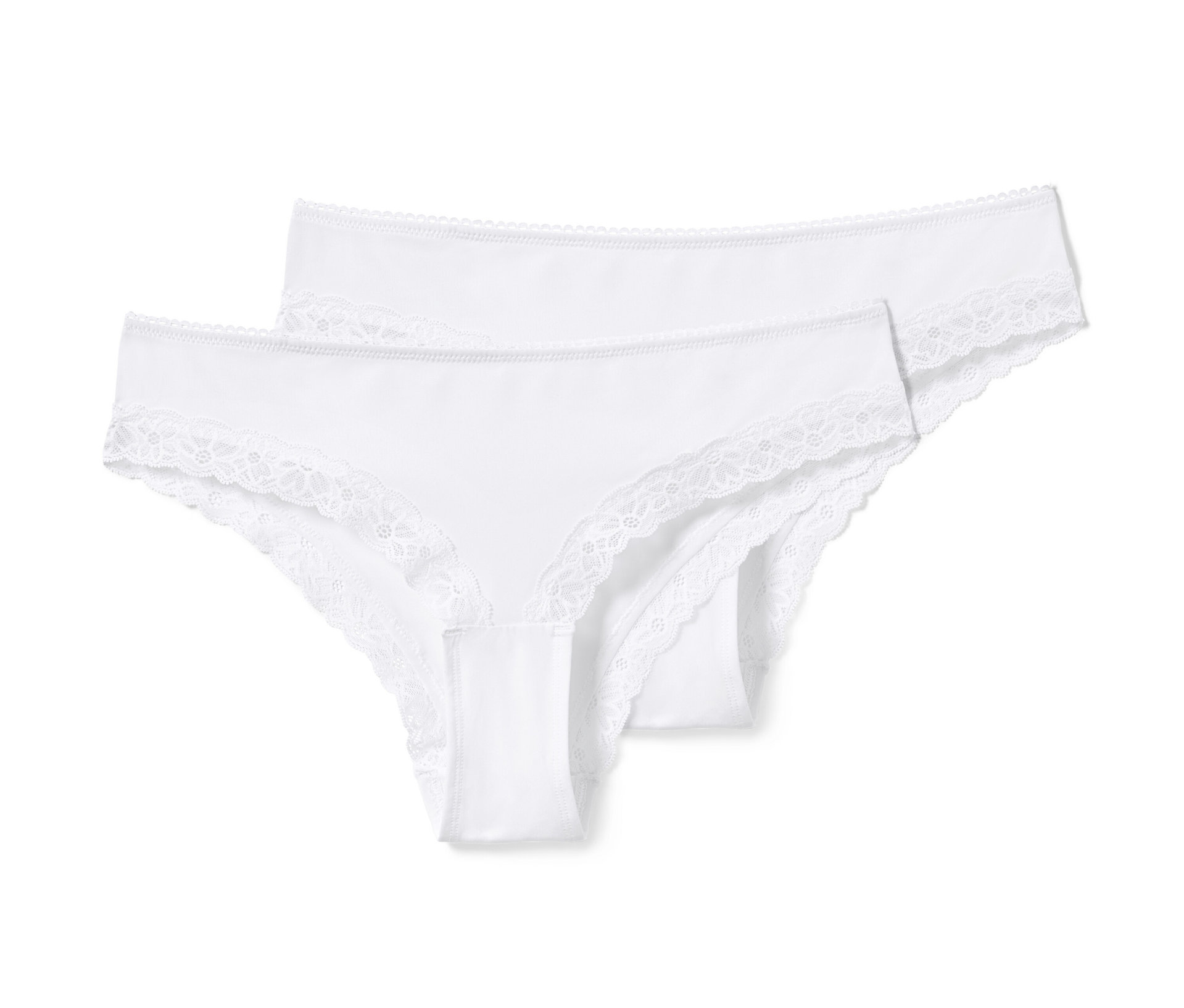 Tchibo - 2 Brazilslips - Damen - Gr. L - weiß