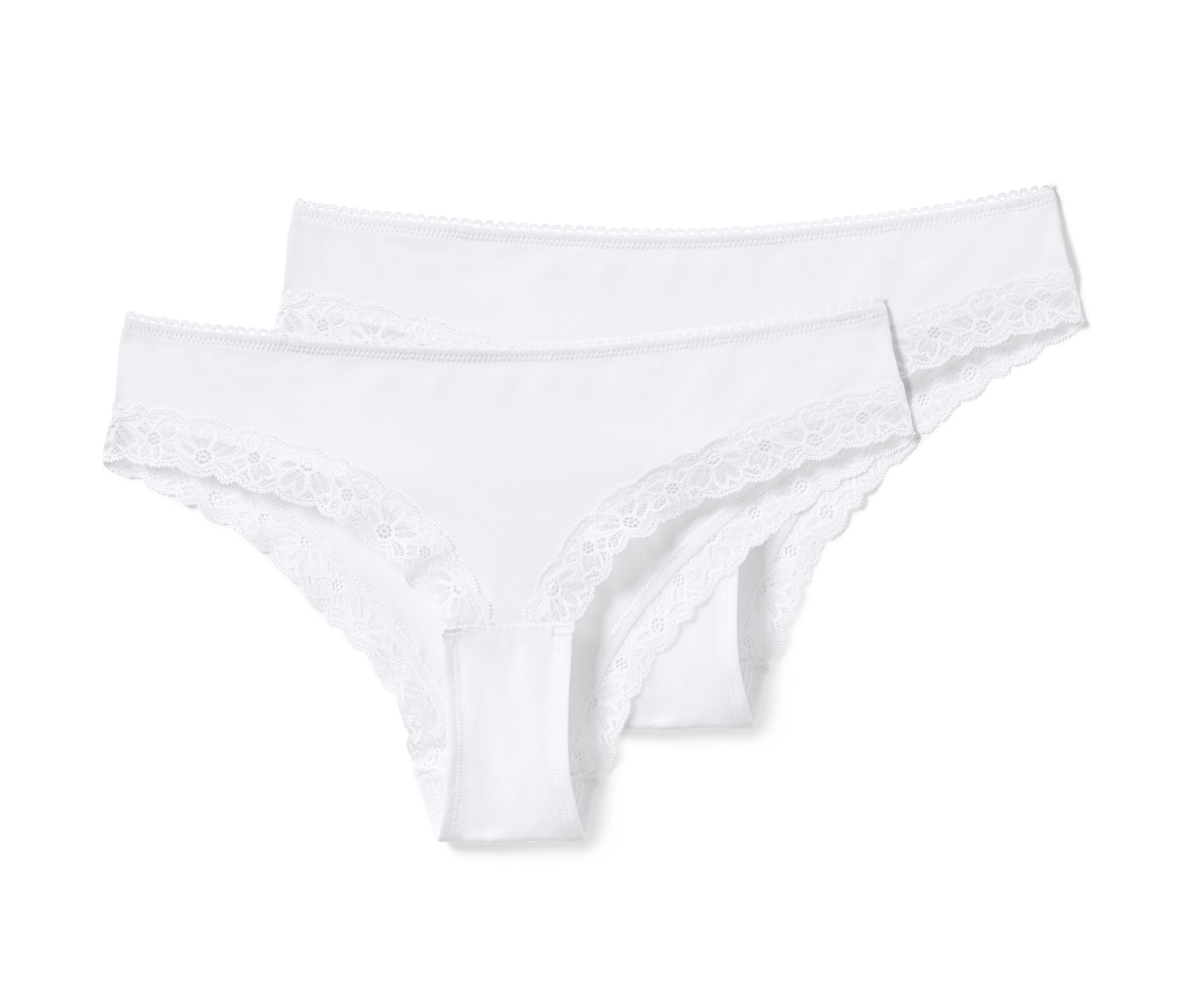 Tchibo - 2 Brazilslips - Damen - Gr. XL - weiß