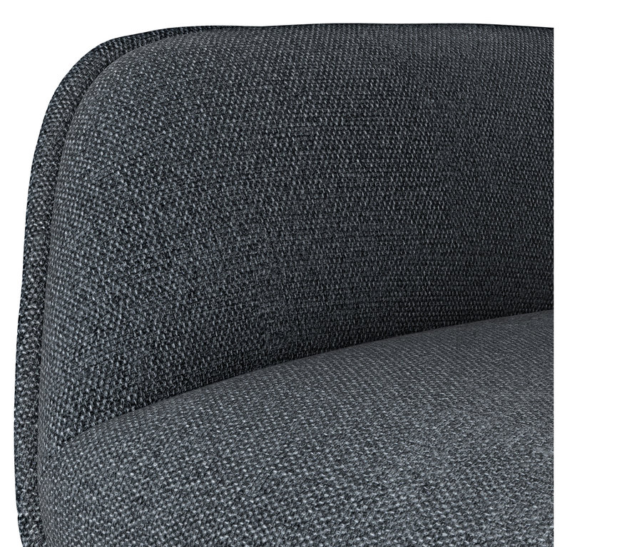 Detailansicht eines Sessels mit Drehfunktion.