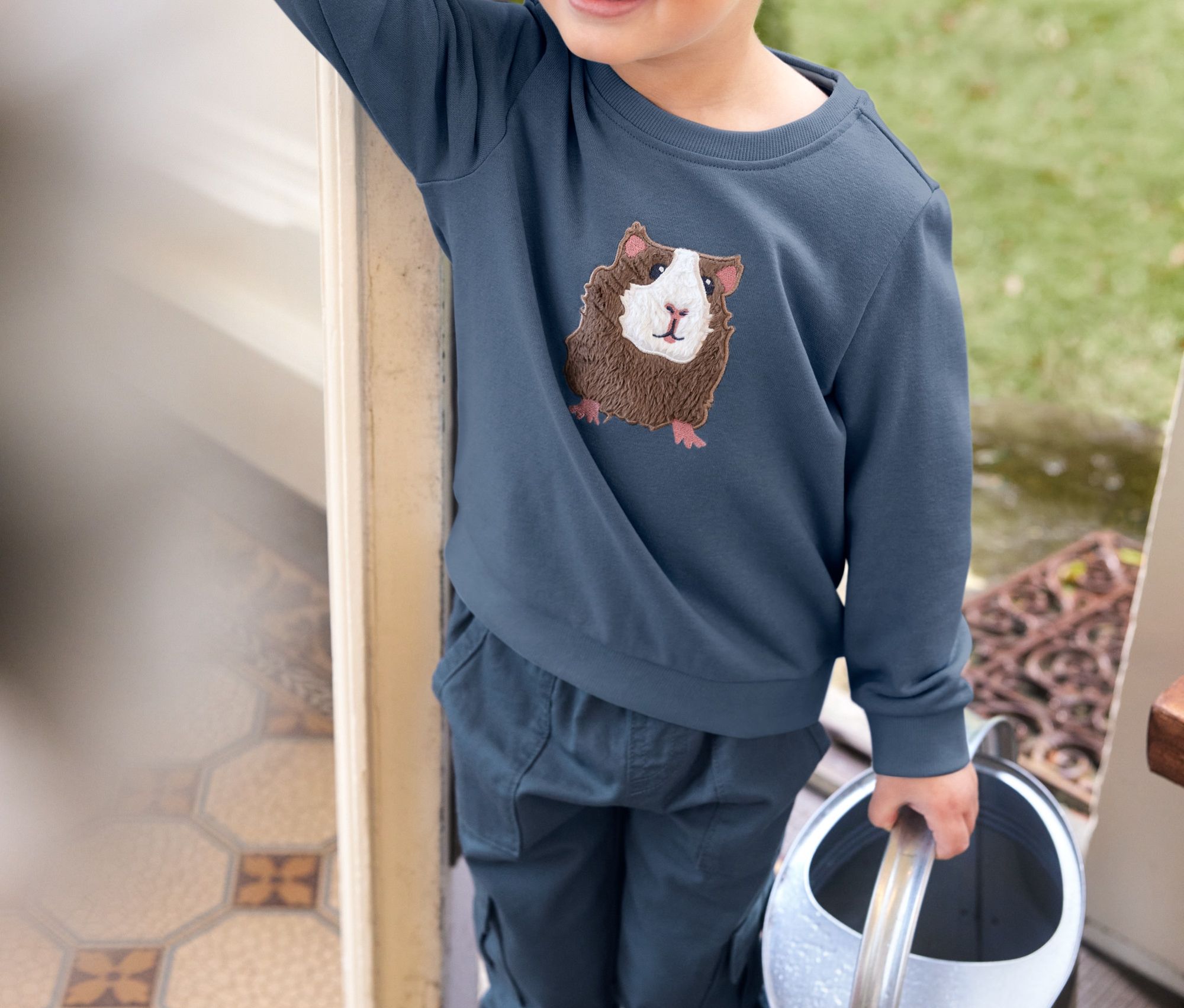Thumbnail - Tchibo - Kleinkind-Sweatshirt - Herren - Gr. 110/116 - blau