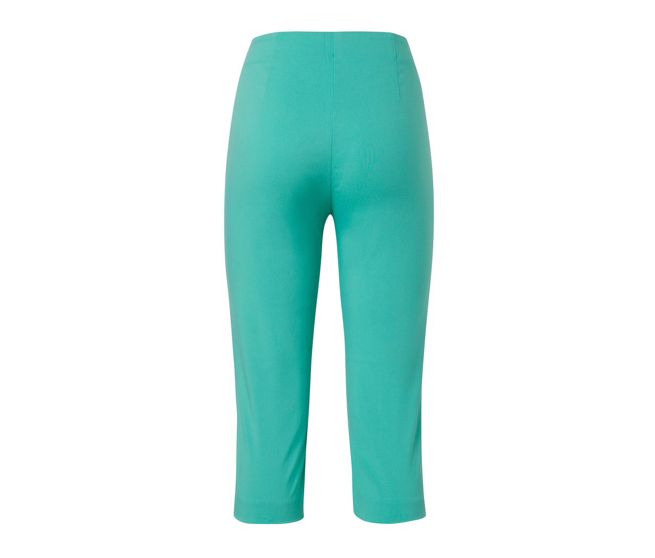 Türkise 3/4-Stretchhose.