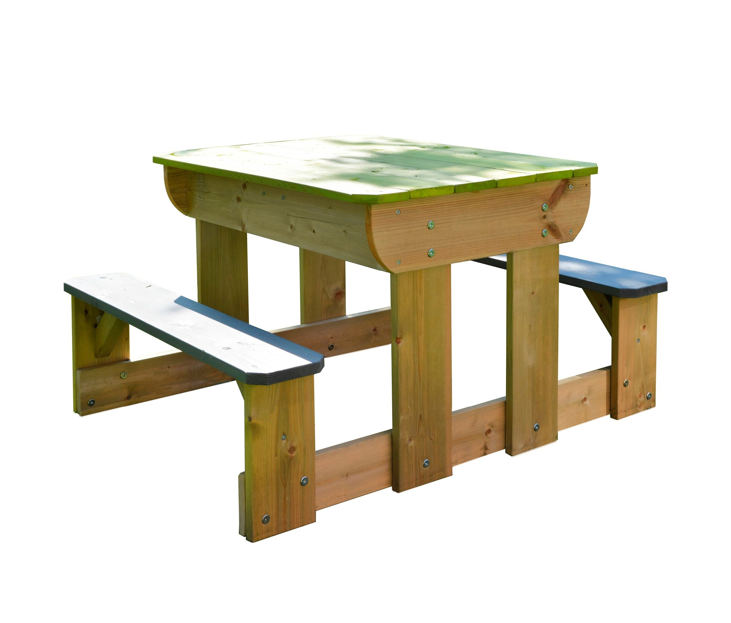 Thumbnail - Wendi Picknick- und Matschtisch mit Bänken - grün