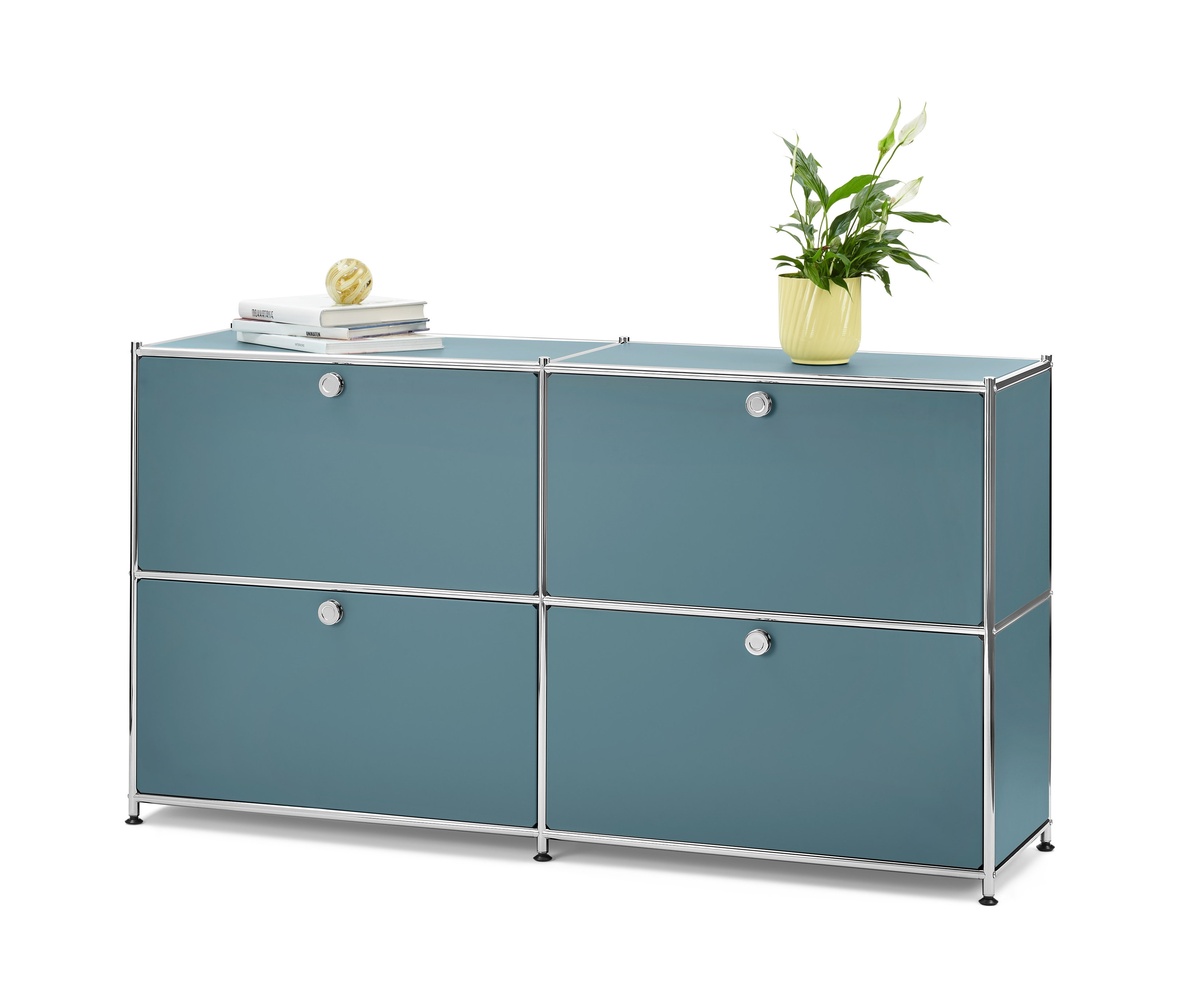 Basaltblaues Sideboard »CN3« mit 4 Klappfächern.