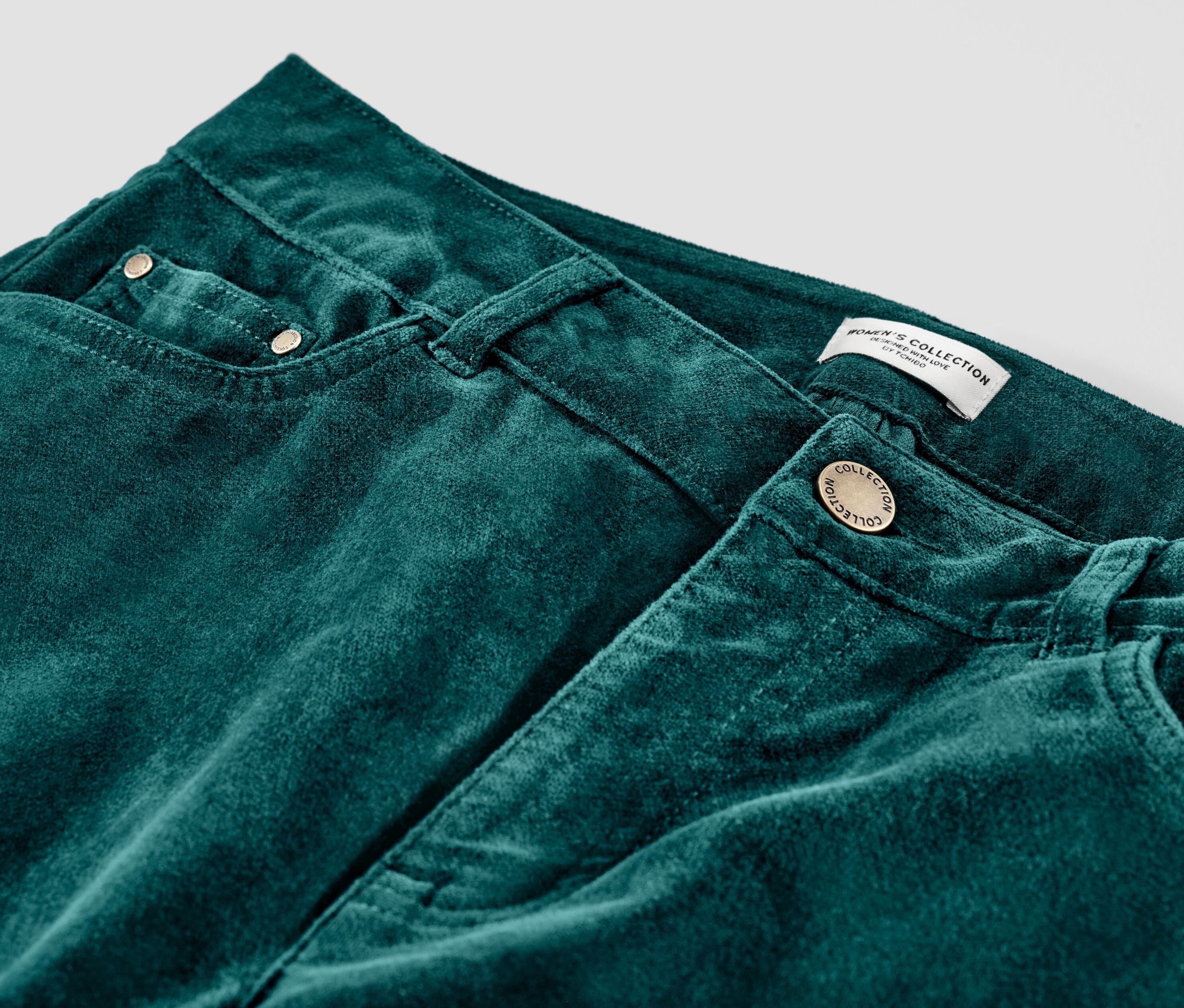 Thumbnail - Tchibo - Samthose - Damen - Gr. 44 - petrol