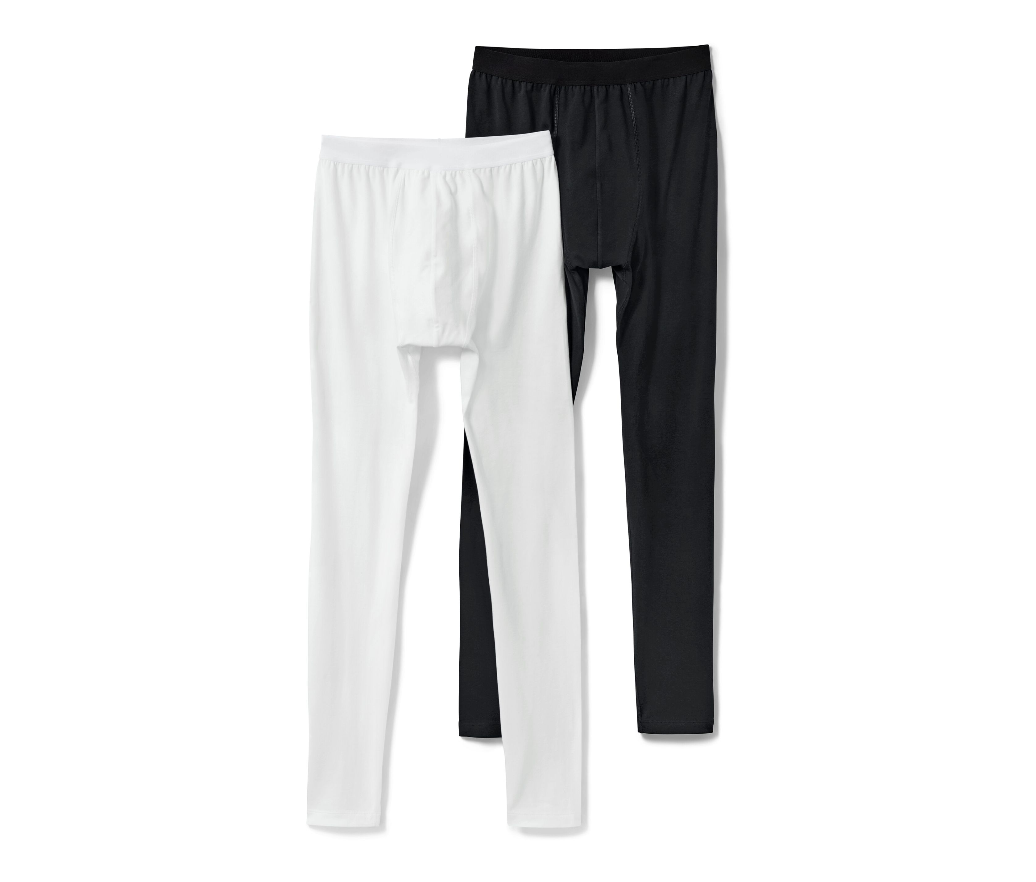 Tchibo - 2 lange Unterhosen - Herren - Gr. M/5 - schwarz