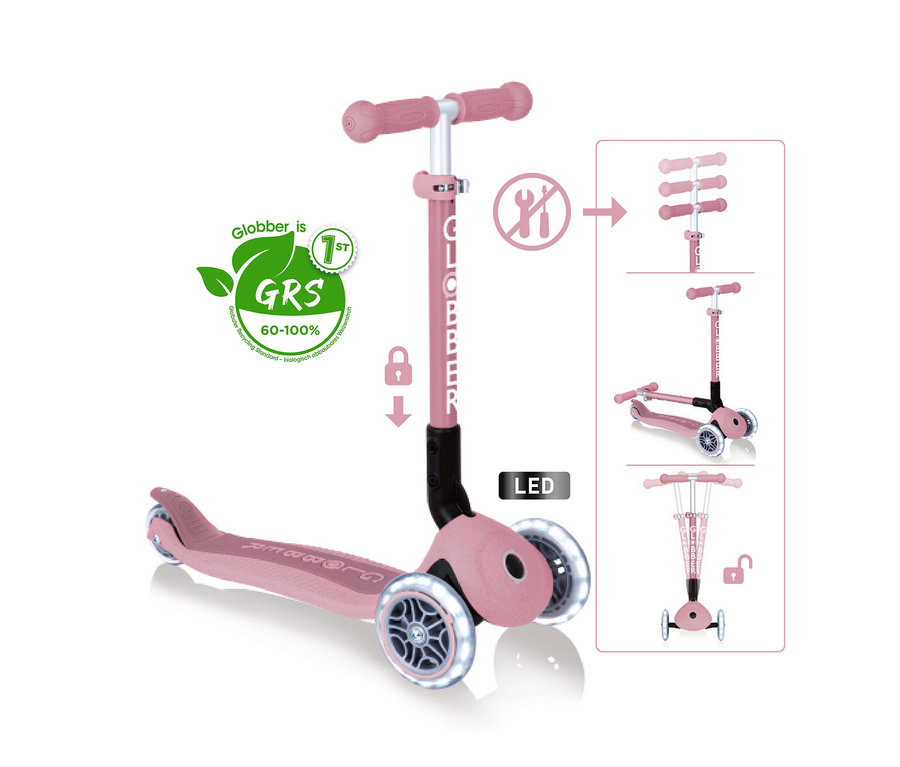 Rosa GLOBBER Roller Junior Foldable Lights Eco.