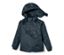Schieferblaue Kleinkind Thermo-Regenjacke mit Kapuze.