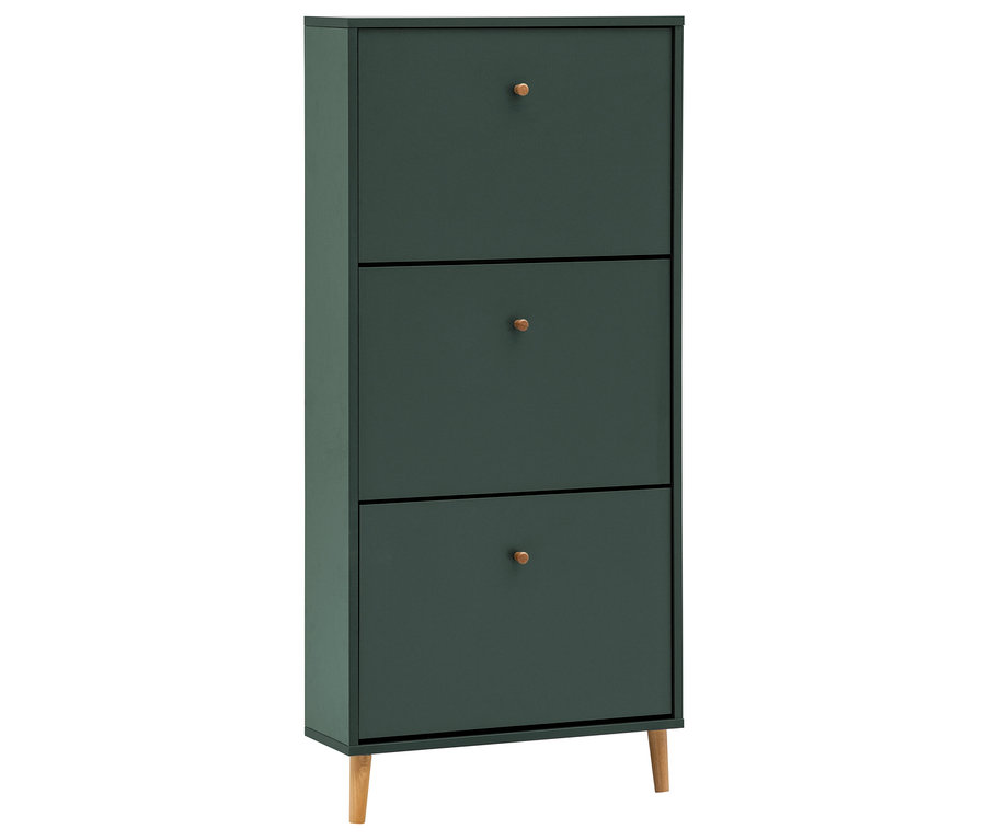 Schuhschrank »Bjarne«, 3 Klappen, waldgrün.