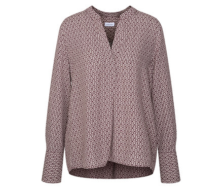 Seidensticker Tunika aus Viskose, ecru-burgundy Alloverprint