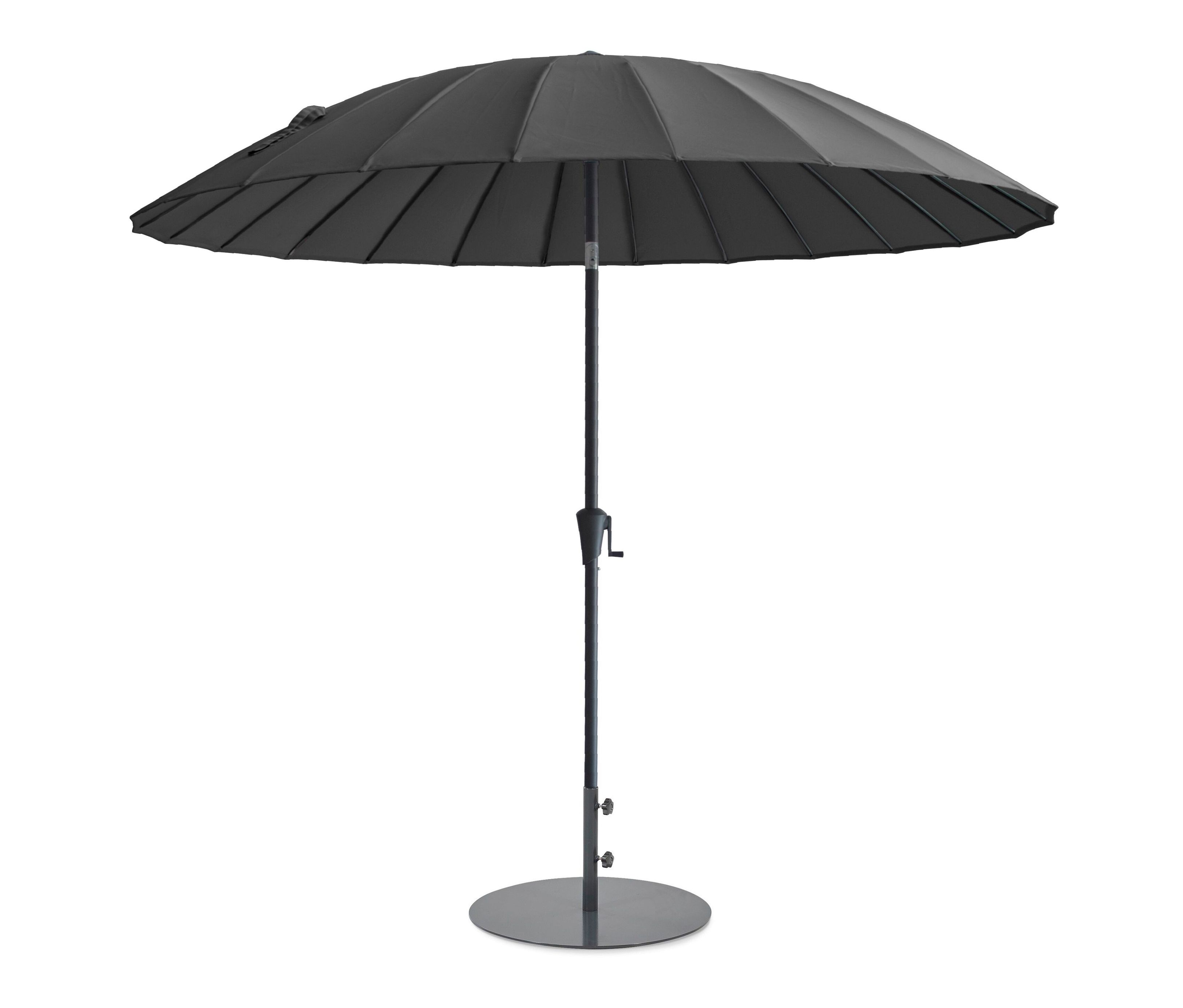 Leco Shanghai Sonnenschirm* - 155x14x14cm - anthrazit - Aluminium / Fiberglas / Polyester