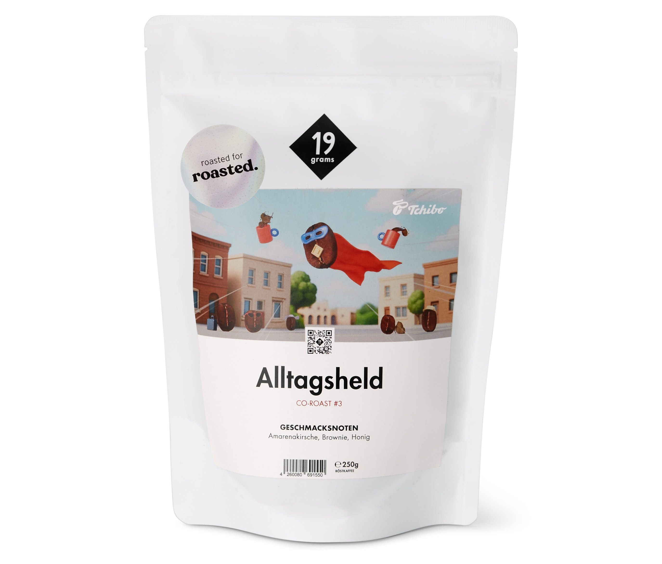 19grams x roasted. - Alltagsheld Co-Roast #3 Omni-Roast - 250 g Ganze Bohne - Intensität: 5/6