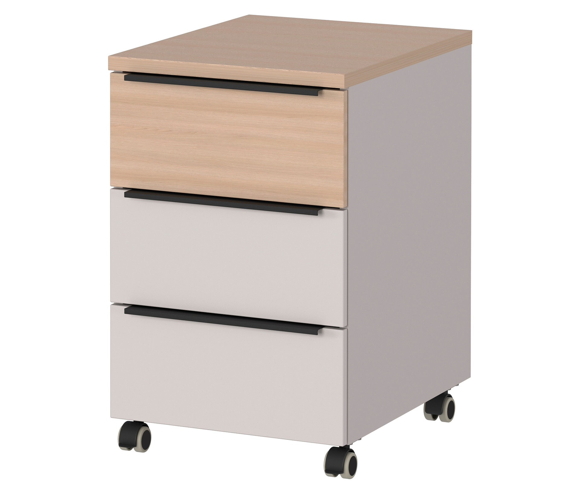 Tchibo - Rollcontainer »Oviedo« - 121,9x52x9,4cm - braun - - Holzwerkstoffe / Metall / Kunststoff