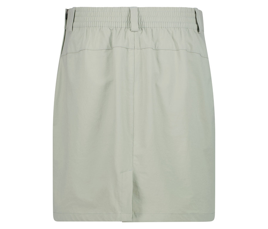 Ein hellgrüner Rock mit Gummibund ist zu sehen.