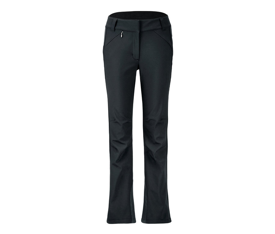 Eine schwarze Softshell-Jethose.