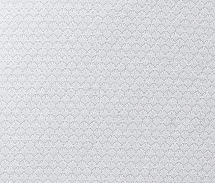 Muster von Satin-Wendebettwäsche mit Muschelmuster.