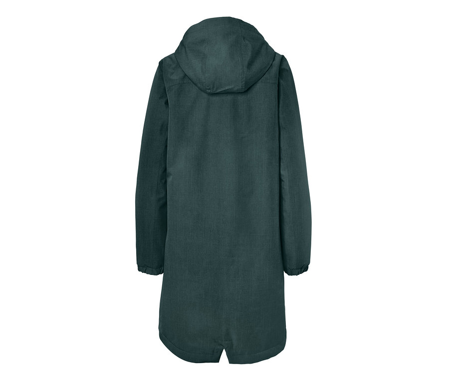 Rückansicht eines Funktionsparkas.