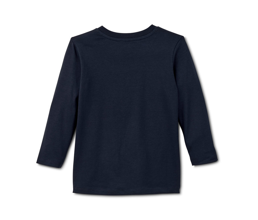 Dunkelblauer Glow-in-the-dark-Pyjama mit Bio-Baumwolle.