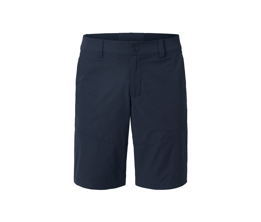 Blaue Funktionsshorts.