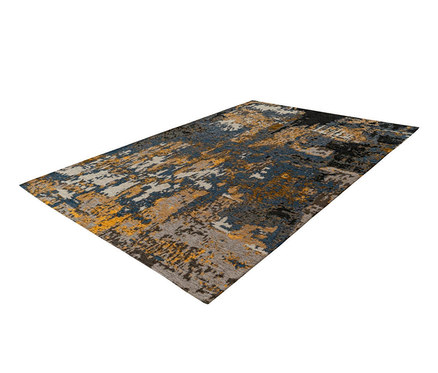 Ein Kurzflorteppich in Multi/Blau.