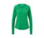 Grünes Langarm-Sportshirt.