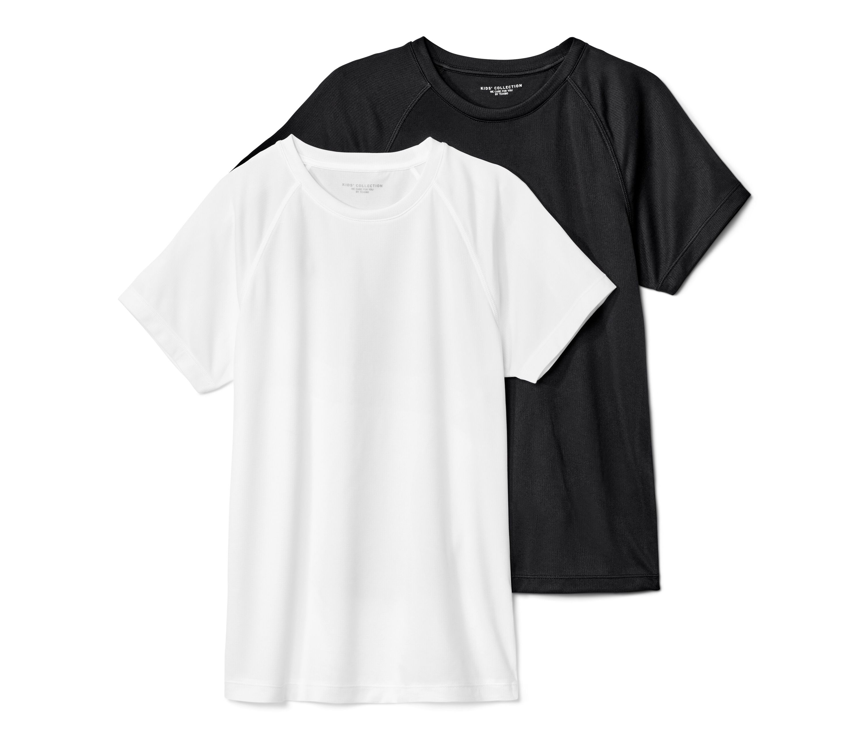 Tchibo - 2 Kinder-Sportshirts - Herren - Gr. 158/164 - schwarz