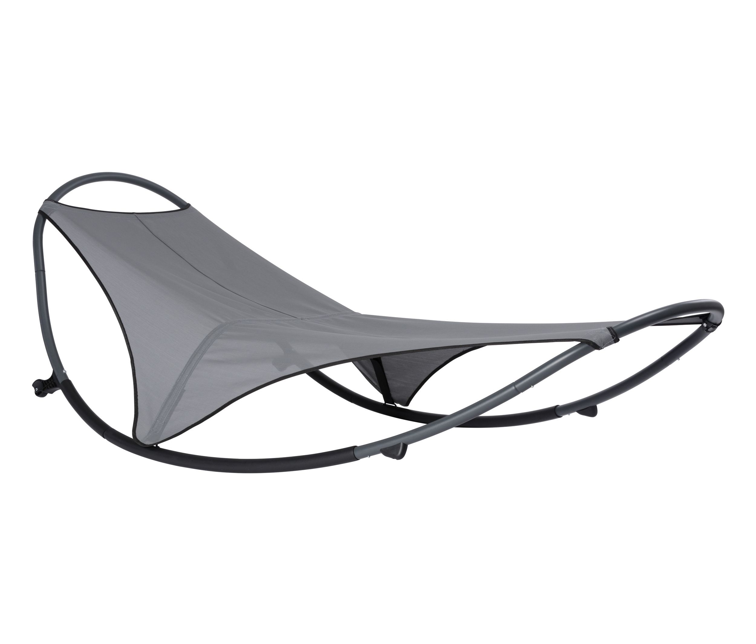 Leco Schaukelliege - 210x102x79cm - anthrazit - Stahl