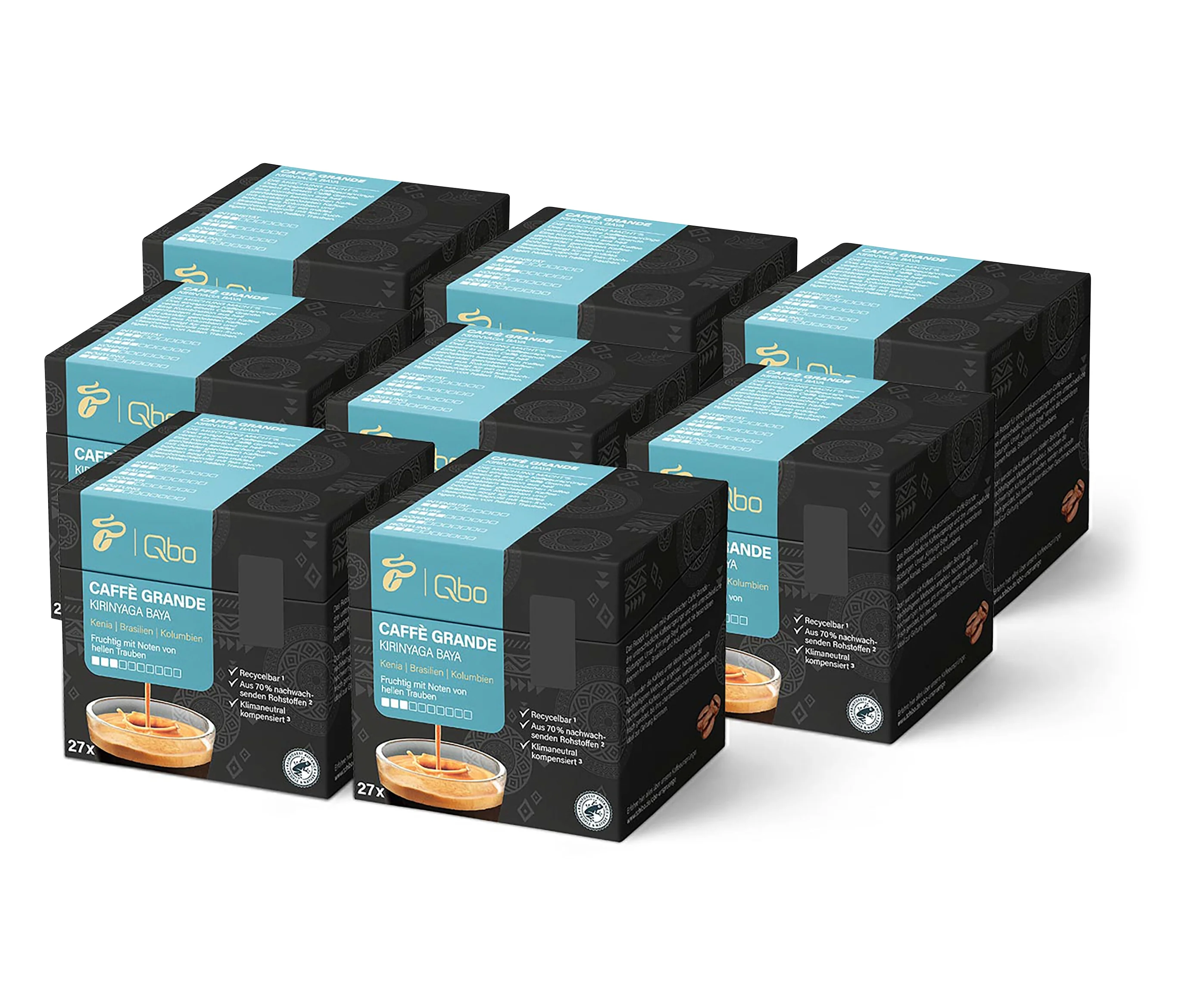 Kapseln 1 günstig Kaufen-Qbo Caffè Grande Kirinyaga Baya - 216 Kapseln - Intensität: 3/10. Qbo Caffè Grande Kirinyaga Baya - 216 Kapseln - Intensität: 3/10 <![CDATA[Qbo Caffè Grande KIRINYAGA BAYA - 216 Kapseln Aufbewahrungshinweise: Unter Schutzatmosphäre ver