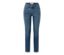 Mittblaue Slim-Denim »Fit Emma« vor weißem Hintergrund.