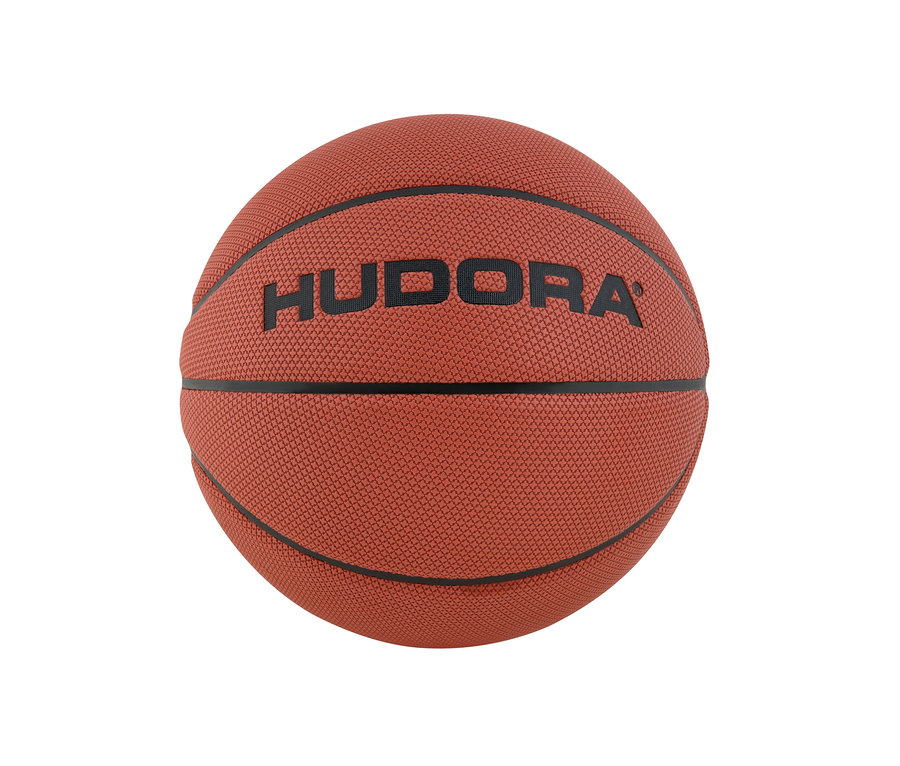 Orangefarbener HUDORA Basketball »Competition Pro Hop«, Gr. 7 auf weißem Hintergrund.