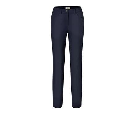 Dunkelblaue Bengalin-Hose.