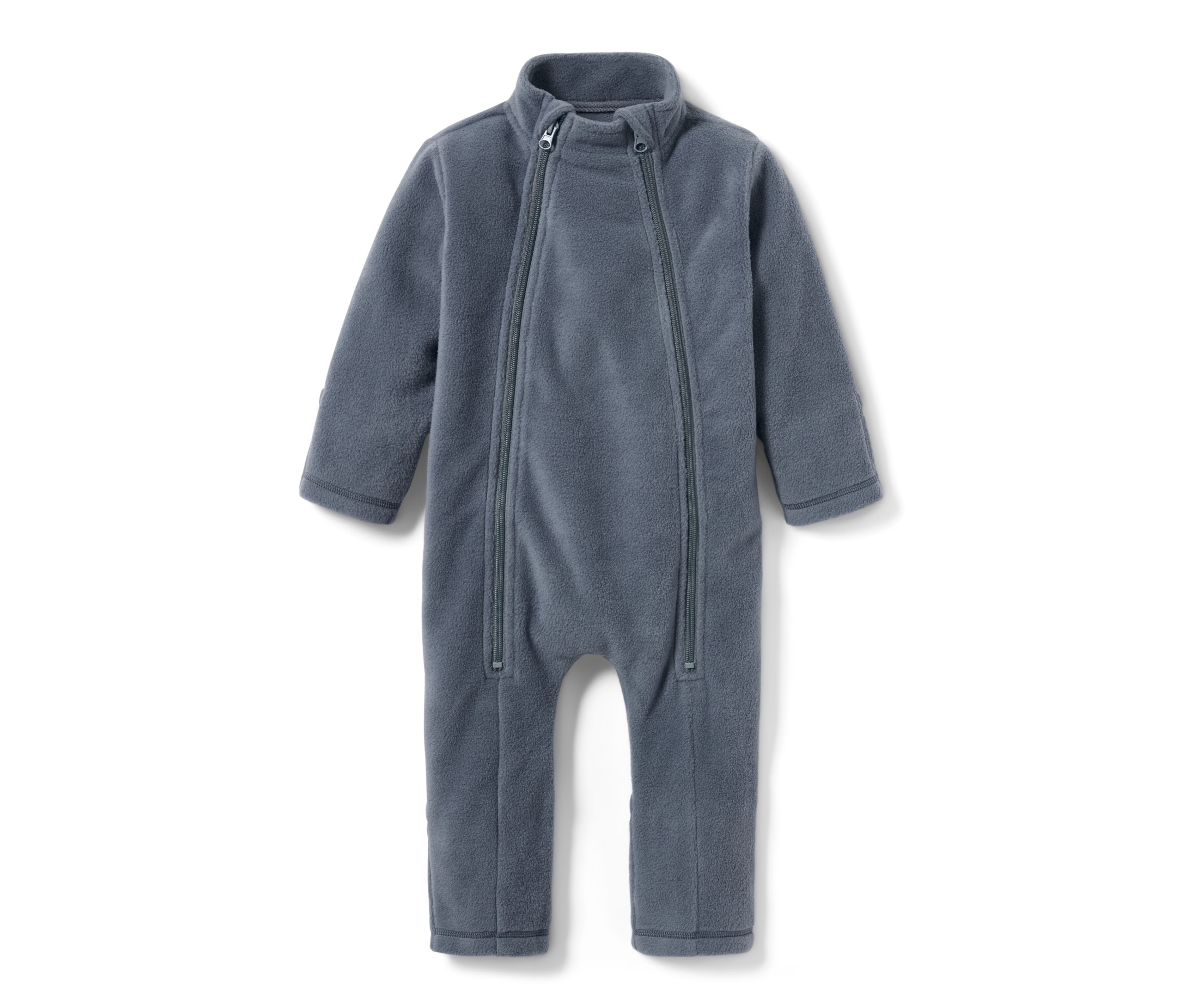 Tchibo - Baby-Fleece-Einteiler - Herren - Gr. 86/92 - graublau