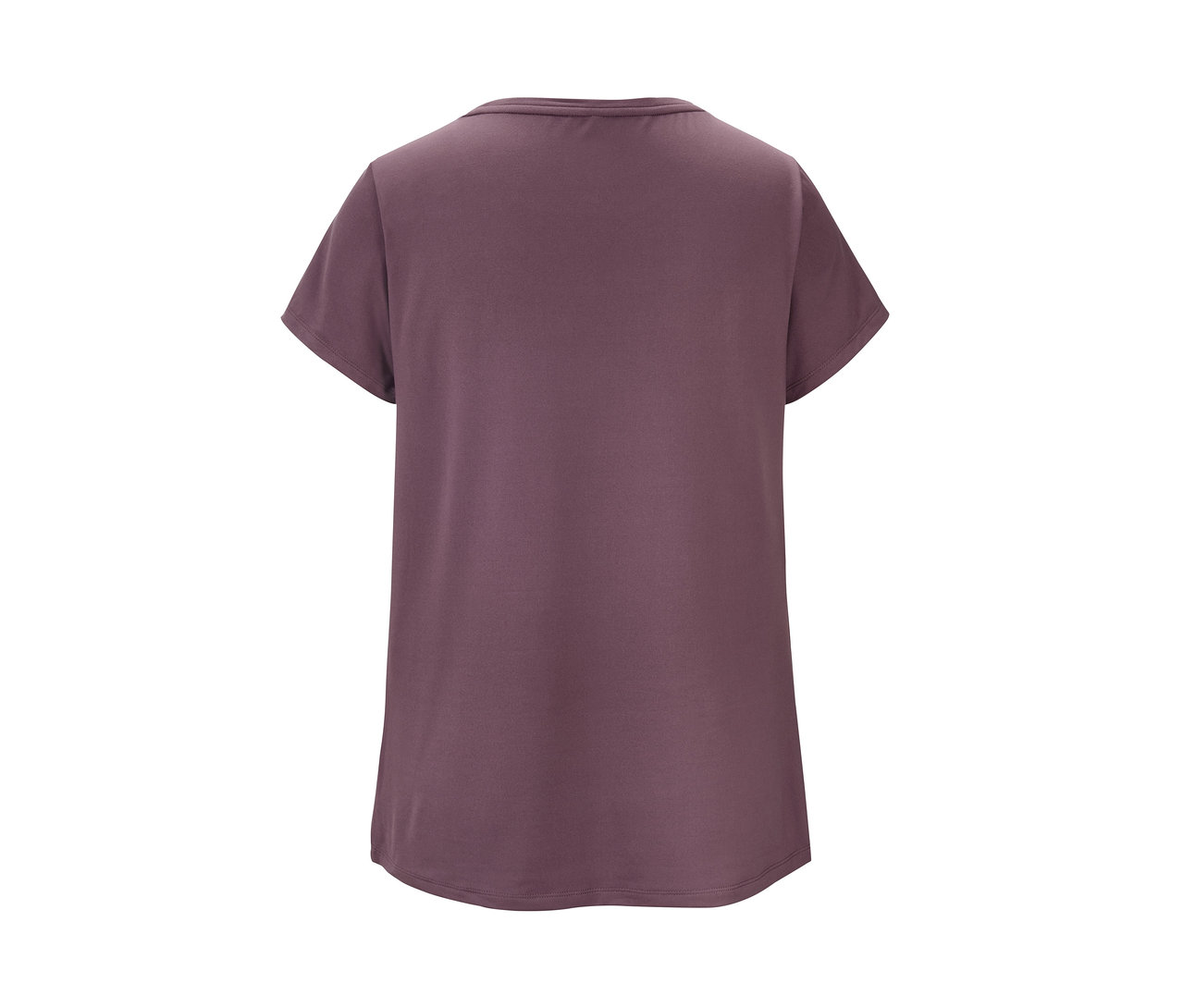 Nahaufnahme vom Umstands-Sportshirt in Lila.