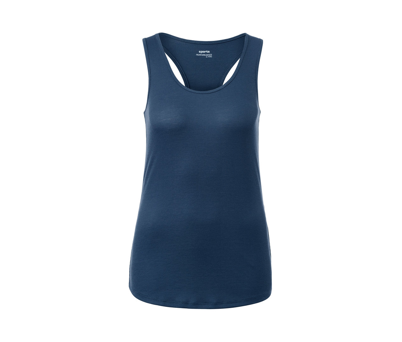 Blaues 2-in-1-Sporttop.