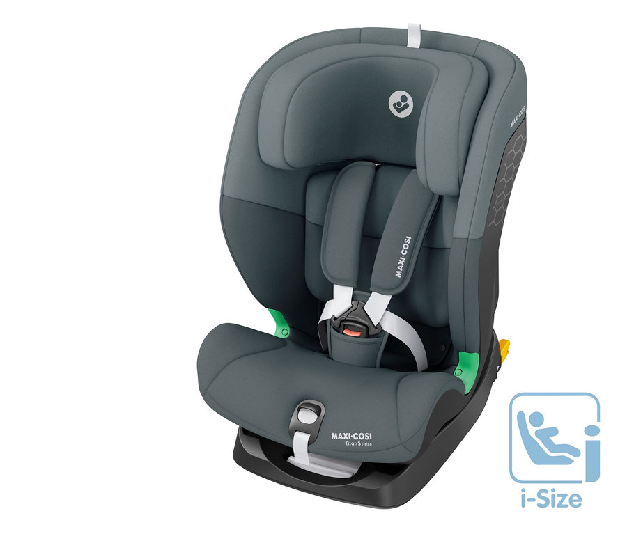 Grau-schwarzer Maxi-Cosi Kinder-Autositz »Titan S«, i-Size.