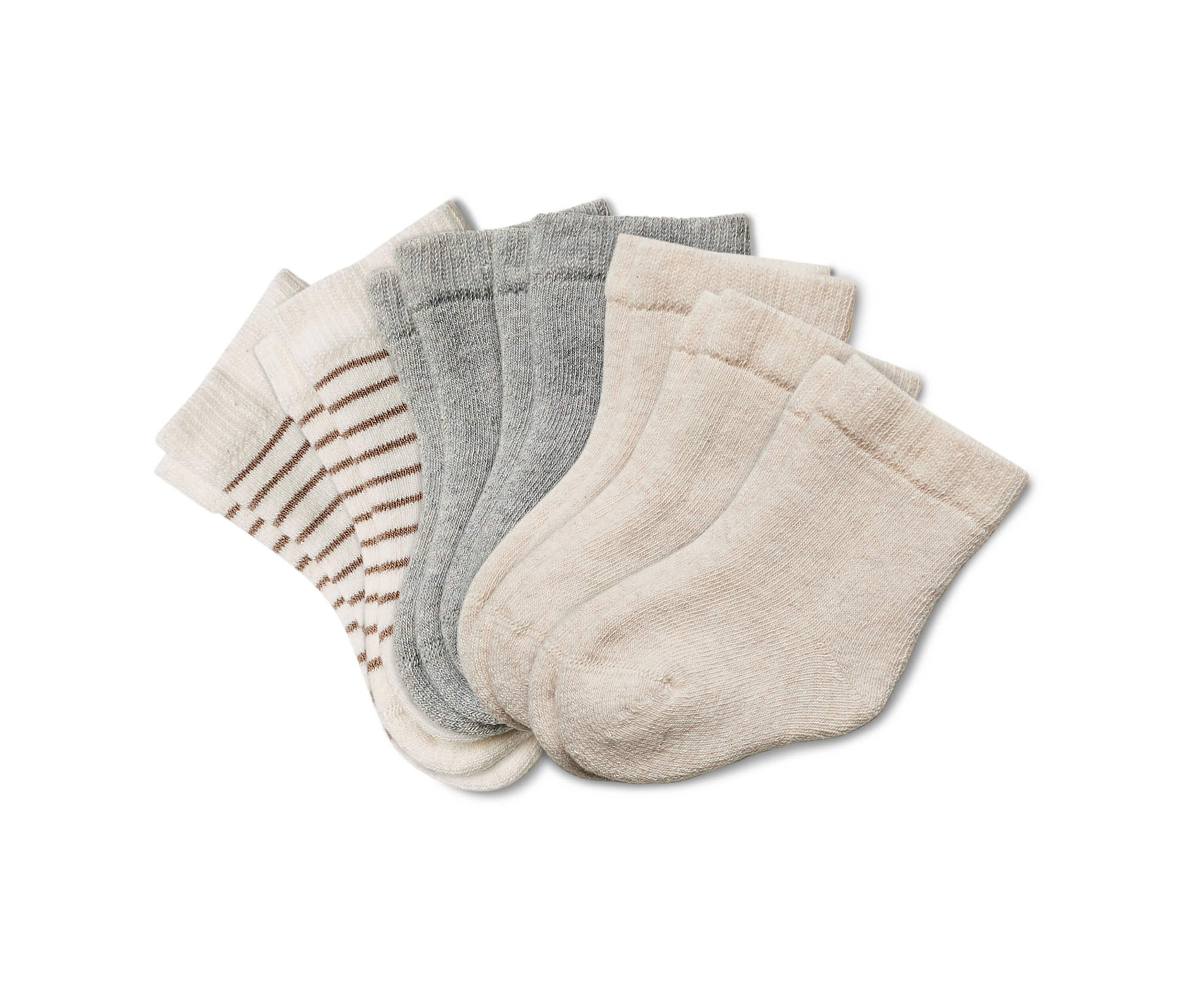 Tchibo - 7 Paar Baby-Frottier-Socken - Baby - Gr. 23-26 - hellbraun