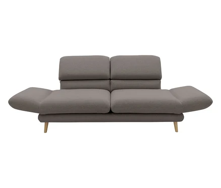DOMO 2-Sitzer-Sofa »FuAR«, drehbar, taupe.