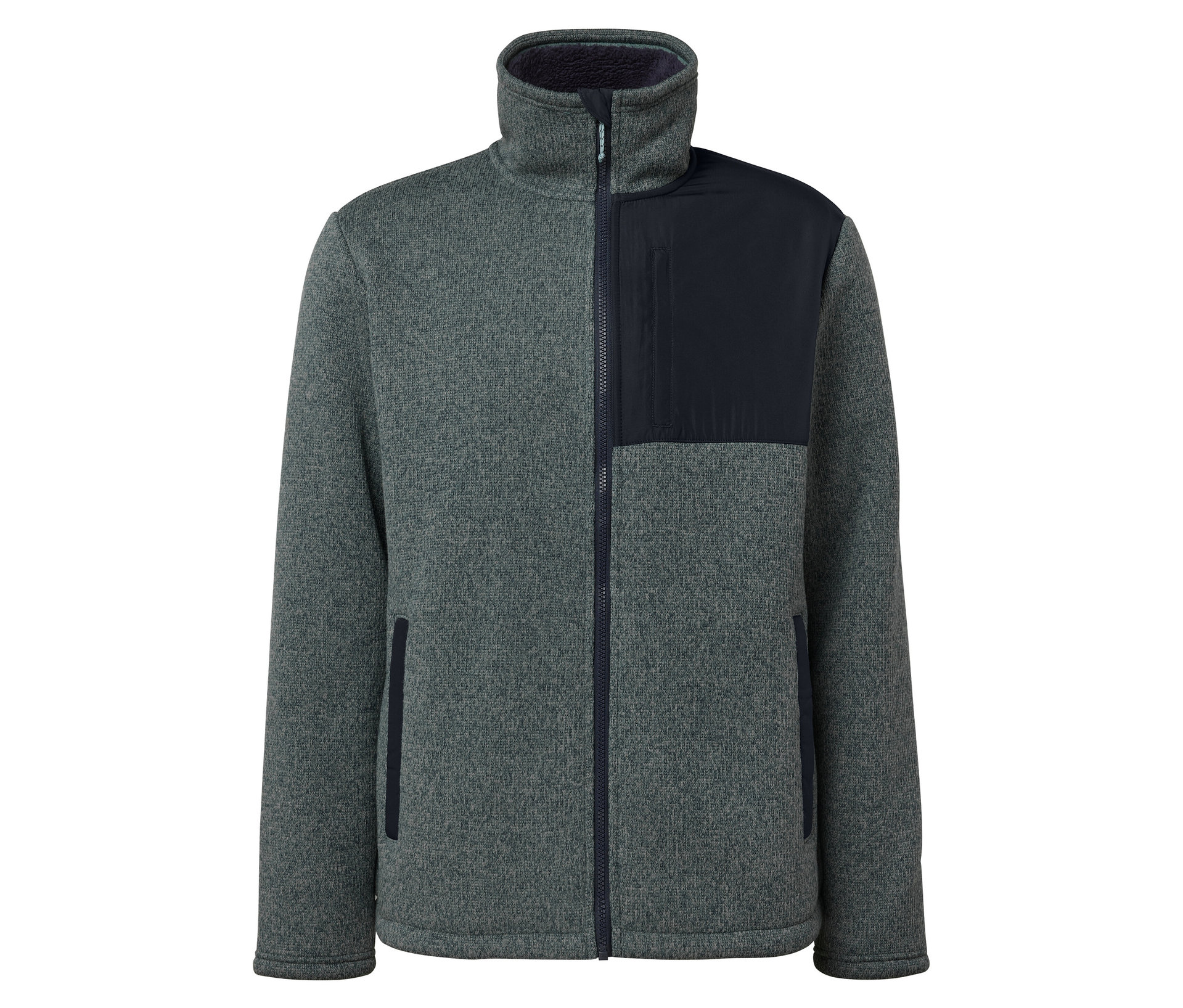 Thermo-Strickfleecejacke - Herren - Gr. XXL - grün - grün