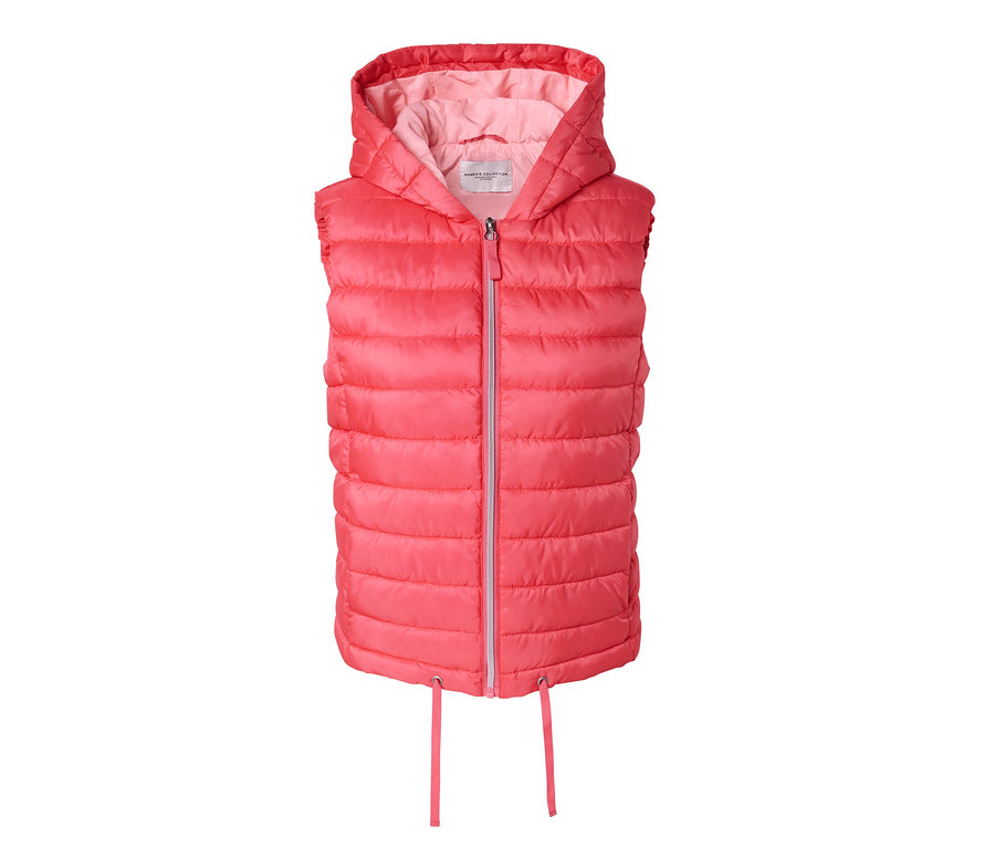 Steppweste mit Kapuze.