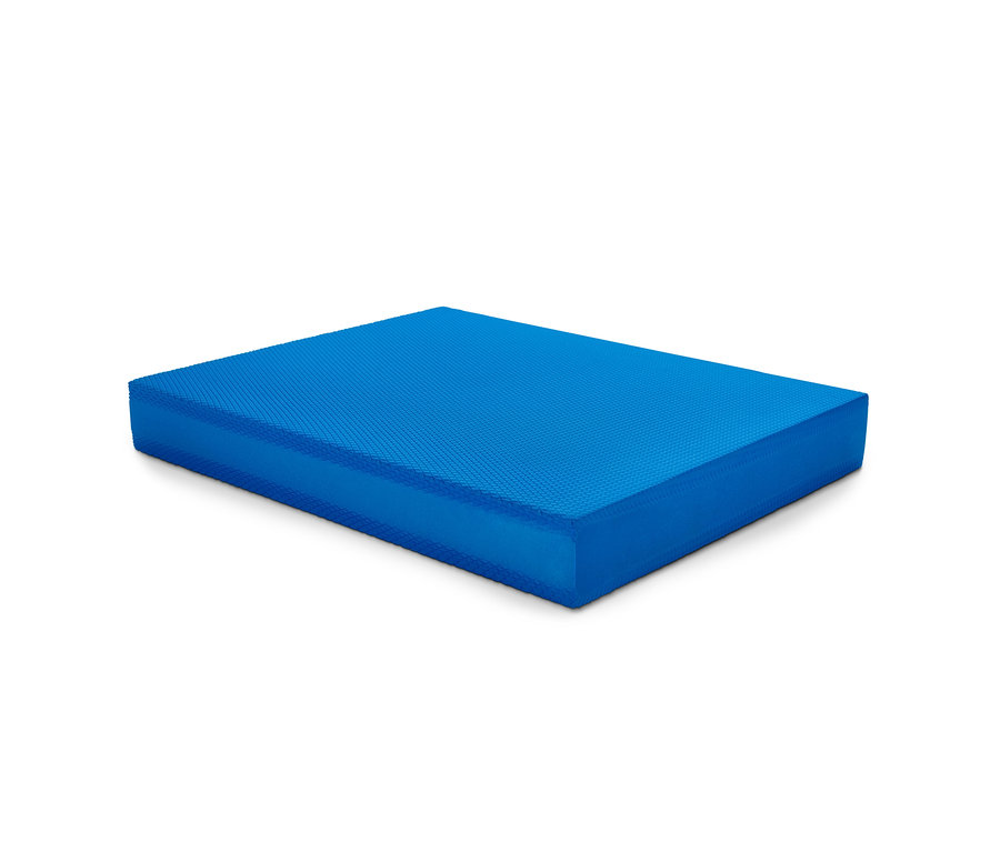 Blaues Balance-Pad in rechteckiger Form.