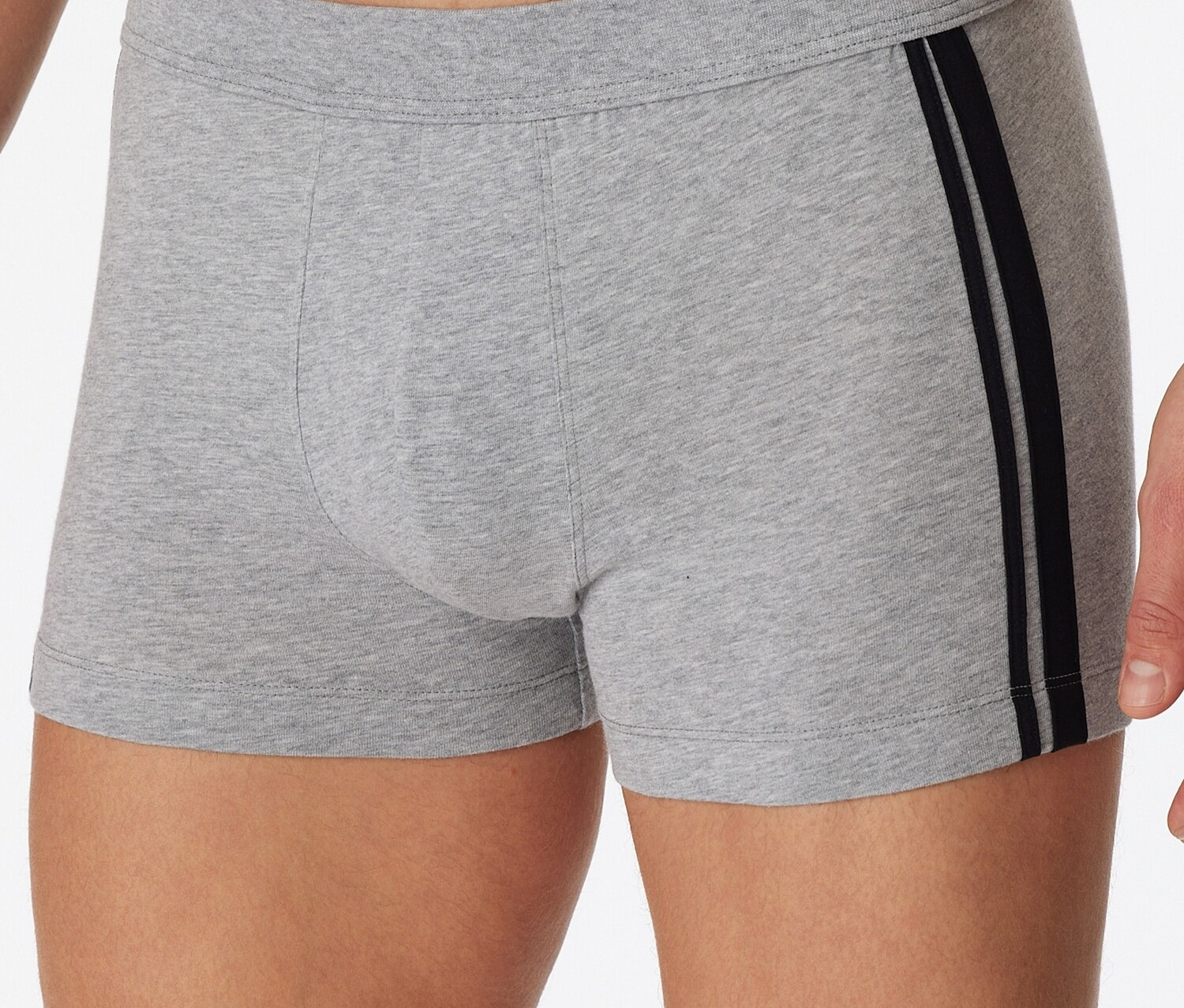 Thumbnail - 3 Schiesser Shorts - Herren - Gr. L/6 - grau