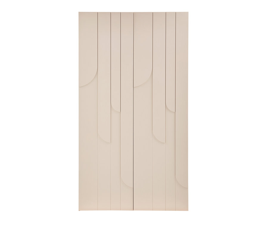 Ein zweitüriger Woood Lagerschrank "Rain" mit 5 Fächern, Kiefer Dust.