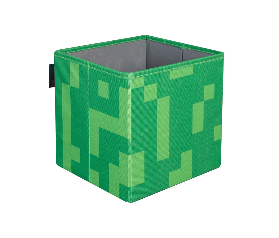 Grüne Minecraft Creeper Aufbewahrungsbox.