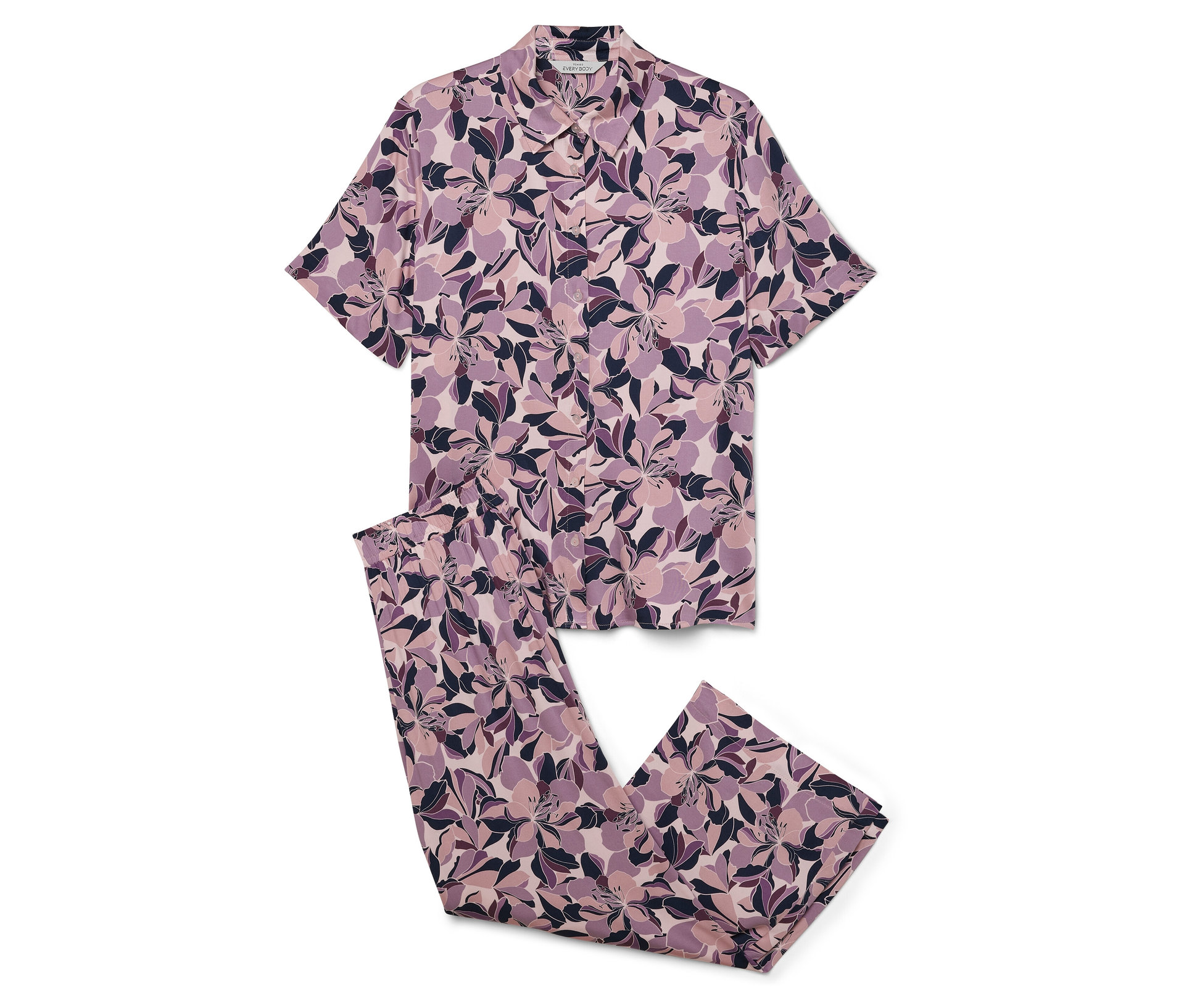 Pyjama-Set - Damen - Gr. 36 - rosa - rosa