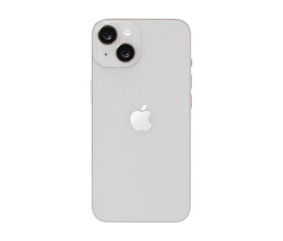 Rückseite des Apple iPhone 14 128 GB in Polarstern.